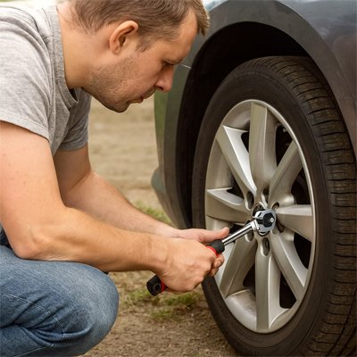Clé à cliquet | Professionnelle Chromée Pivotante