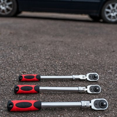 Clé à cliquet | Professionnelle Chromée Pivotante