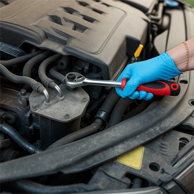 Clé à cliquet | Professionnelle Chromée Pivotante